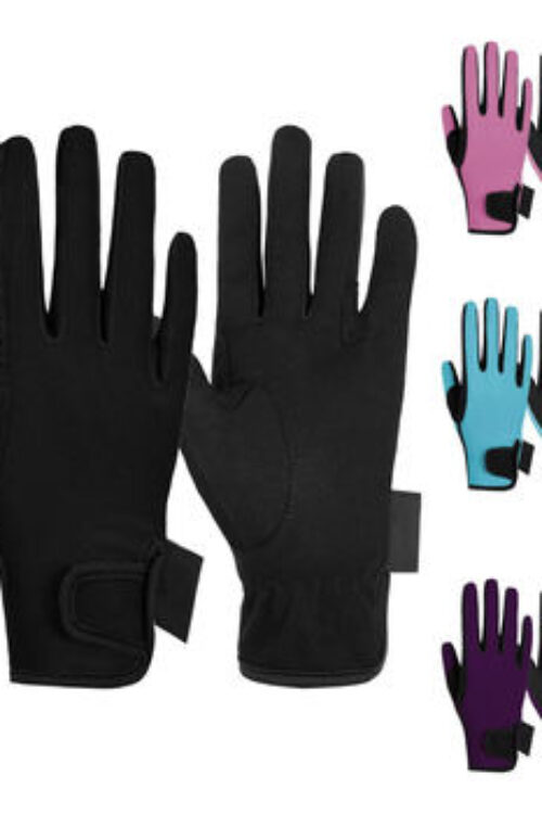High End Quality Horse Riding Gloves Soft Stretch Fabric Equestrian Gloves for Training Riding School and Professional Use