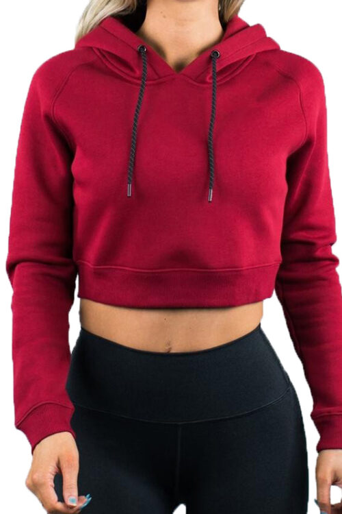 Women’s Oversized Crop Hoodie Manufacturer Custom Cropped Streetwear Hoodie Zunaira Industry
